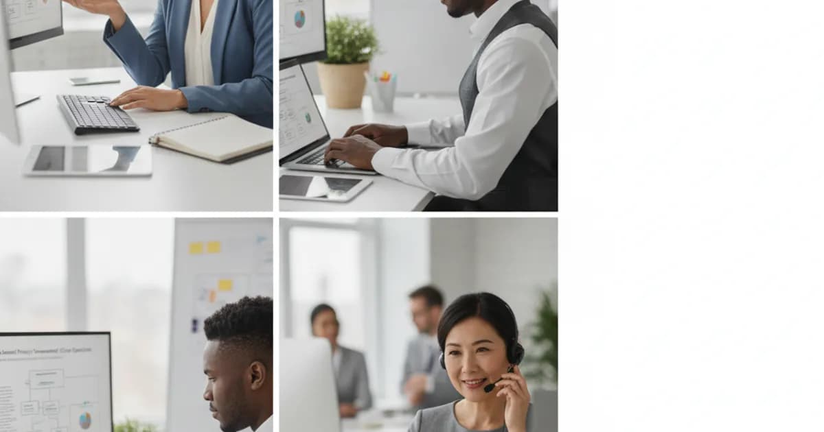 Gemini-generated editorial image about channel priority in a customer care operations setting