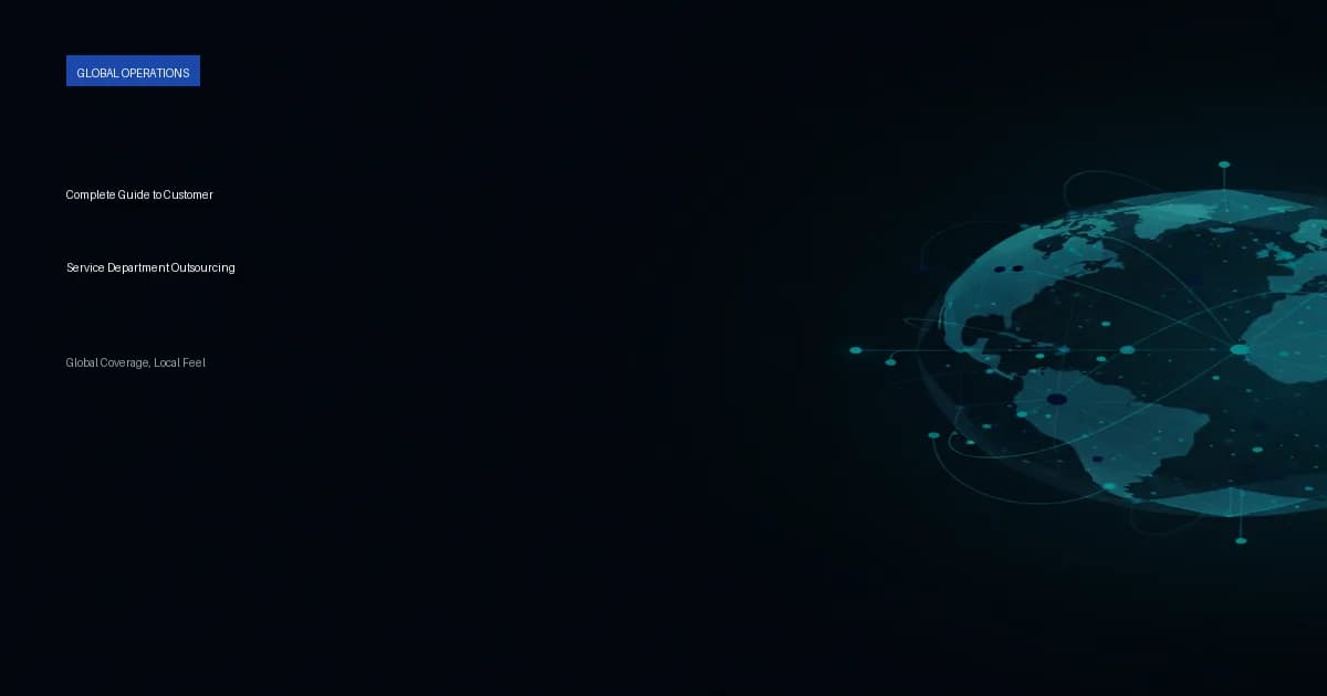 Complete Guide to Customer Service Department Outsourcing