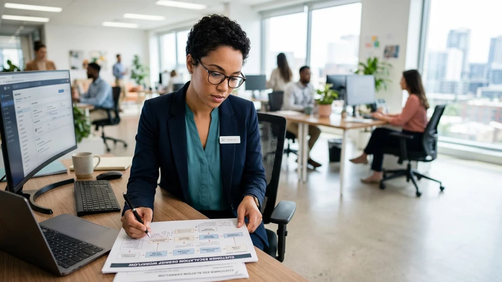 Support lead auditing follow-through after an escalation